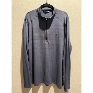 Travis Mathew 1/4 Zip‎ Pullover White Elephant XXL